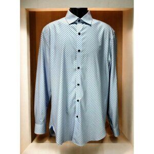 WRK Mens 4-Way Stretch Shirt Multicolor Floral Pattern 16-Medium